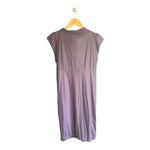 Vanessa Bruno Purple Capped Sleeved Dress Size 3 UK Size Medium - Ava & Iva