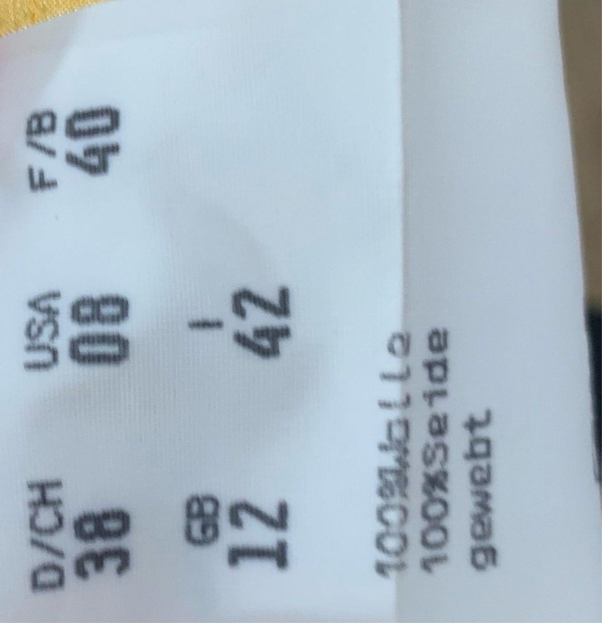 Rena Lange Short Sleeve Dress Yellow UK Size 12 - Ava & Iva