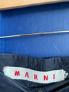 Marni Cotton Black A Line Skirt UK Size 10 - Ava & Iva