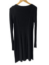 Evelin Brandt black dress long sleeved with zip detail on front Size 40 UK size M - Ava & Iva