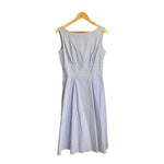 Vintage Cotton Baby Blue Polka Dot Sleeveless Dress UK Size 12 - Ava & Iva