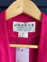 Jaeger Cerise Pink Short Sleeved Dress UK Size 10 - Ava & Iva