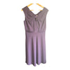 Calvin Klein Purple Bow Fronted Sleeveless Dress UK Size 8 - Ava & Iva