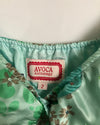 Avoca Anthology Vintage Silk Sleeveless Maxi Summer Dress Green Multi Embellished Floral Print BNWT UK Size 6-8 - Ava & Iva