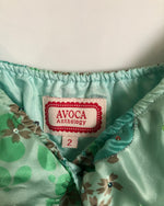 Avoca Anthology Vintage Silk Sleeveless Maxi Summer Dress Green Multi Embellished Floral Print BNWT UK Size 6-8 - Ava & Iva
