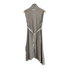 High Use 100% Jersey Cotton Cap Sleeve Midi Dress Grey Size S/M - Ava & Iva