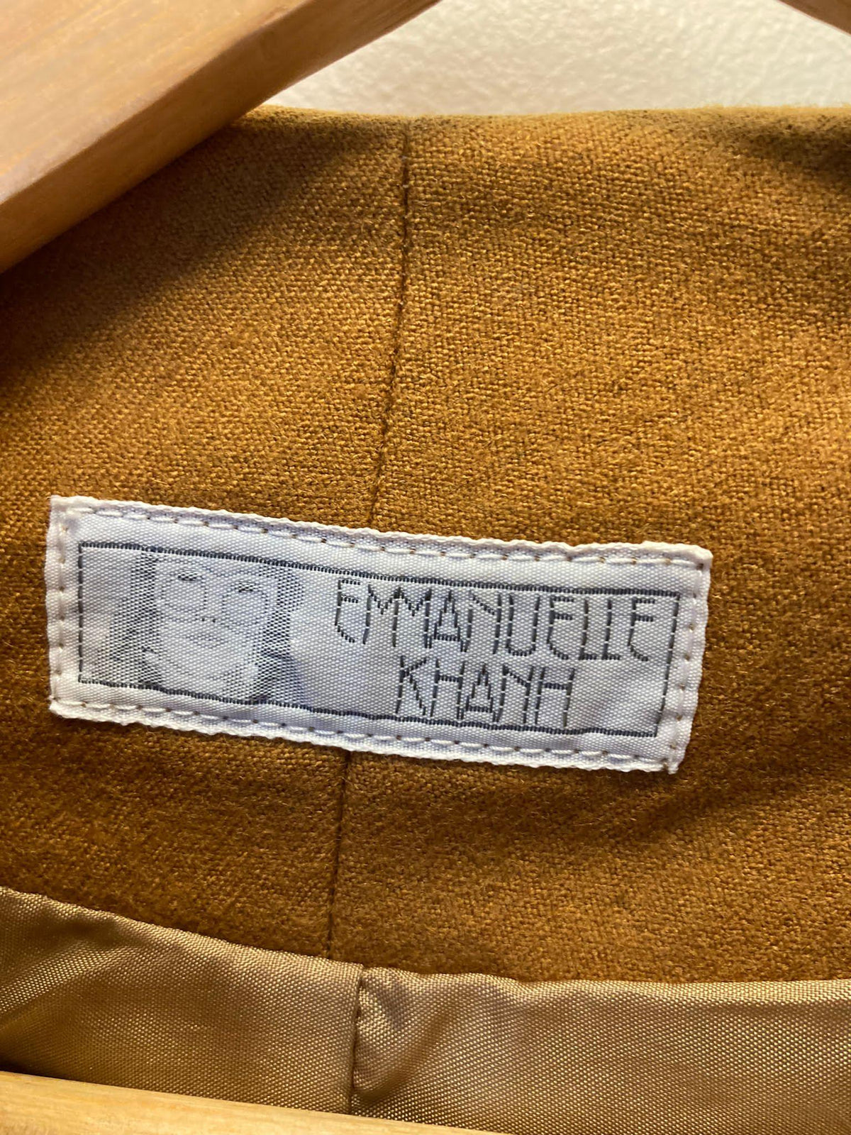 Emmanuelle Khanh Mustard Gold Skirt Suit UK Size 8 - Ava & Iva