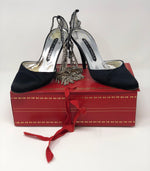 Rene Caovilla Shoes Black Satin US6 UK4 - Ava & Iva