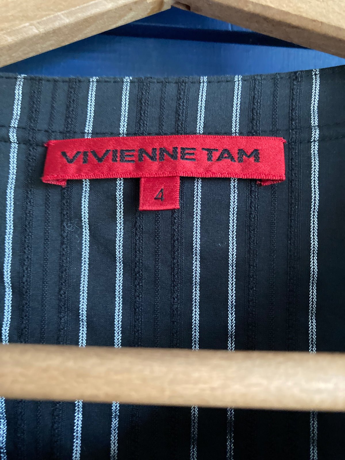 Vivienne Tam Black and Silver Striped Sleeveless Playsuit Size 4 UK Size 8/10 - Ava & Iva