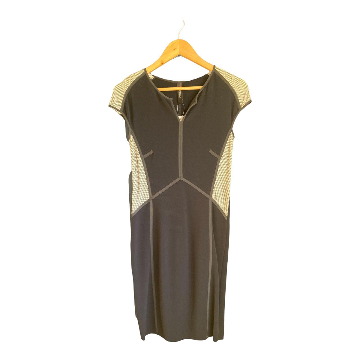 Marccain Black Cap Sleeved Dress UK Size 8 - Ava & Iva