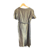 Vintage 1950s Style green and Gold Short Sleeved Dress with Matching Jacket UK Size 12 - Ava & Iva