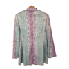 Ecaille Paris Pink and Green Snakeskin Pattern Jacket Size 40 UK Size 10 - Ava & Iva