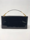 Rowallan Vintage Leather Handbag Black Patent Leather - Ava & Iva