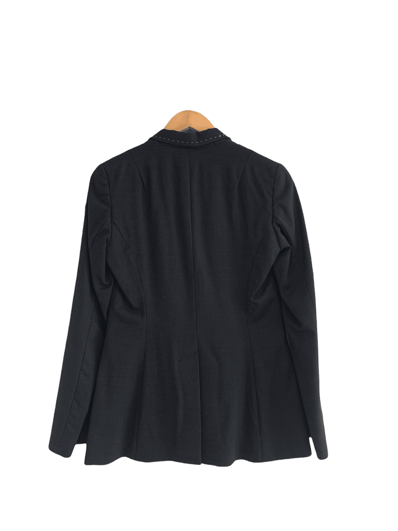 Whistles Single Breasted Jacket Black UK Size 12 - Ava & Iva