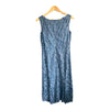 Paddy Campbell Dark Blue With Silver Lace Overlay Sleeveless Dress UK Size 12 - Ava & Iva
