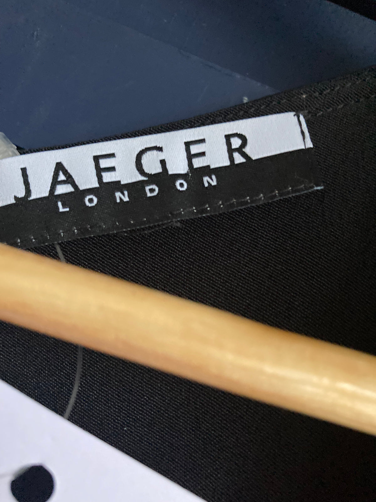 Jaeger Silk Black And Red Dropped Sleeve Dress UK Size 12 - Ava & Iva