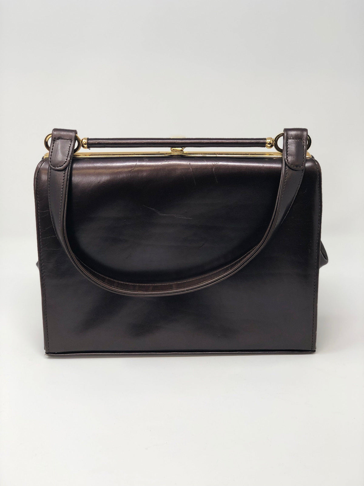 Meadows of Regent Street Vintage Leather Bag Bronze - Ava & Iva