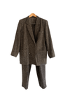 Marella Wool Suit Jacket and Trousers Brown UK Size 14 - Ava & Iva