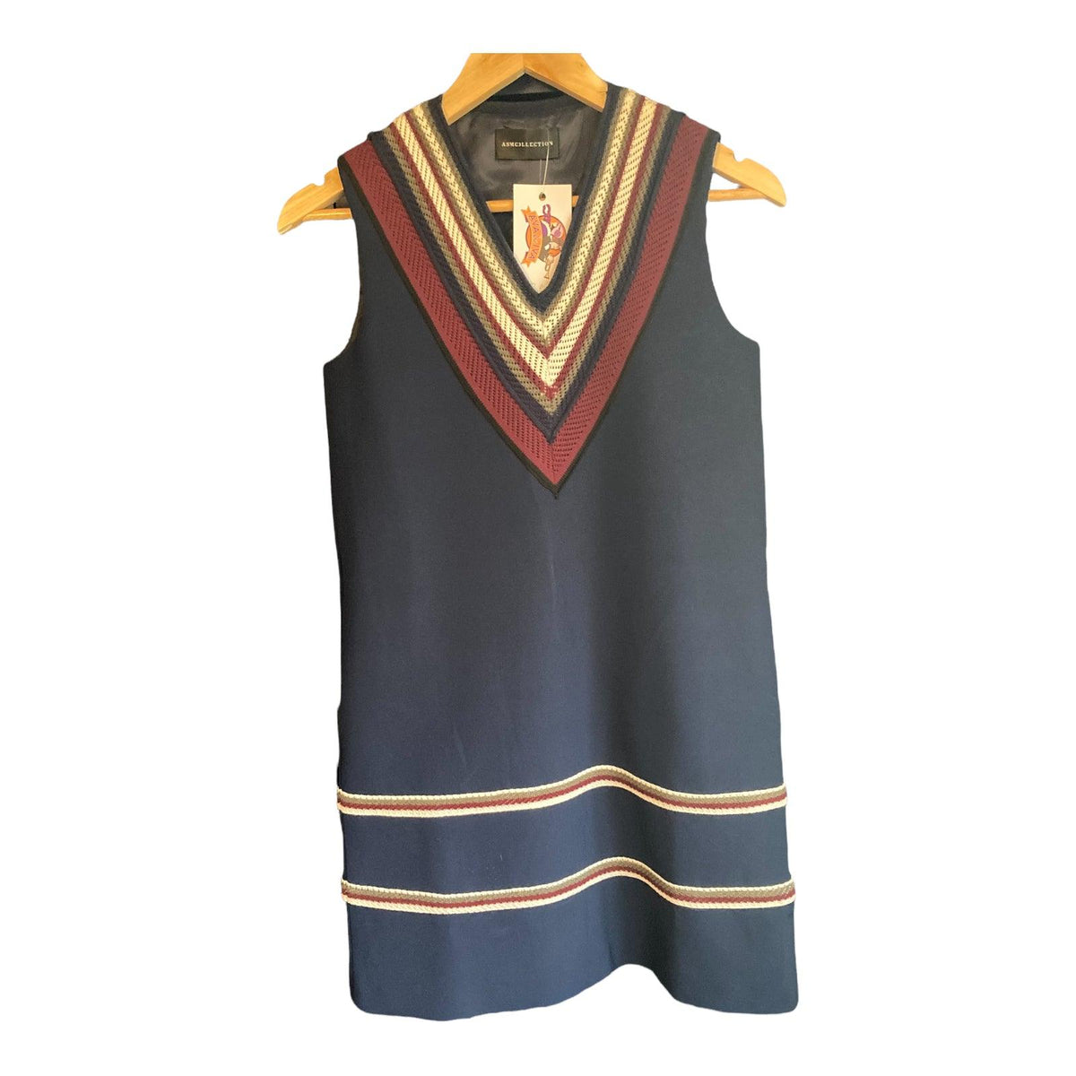 ASM Collection Navy A Line Shift Dress UK Size Small - Ava & Iva