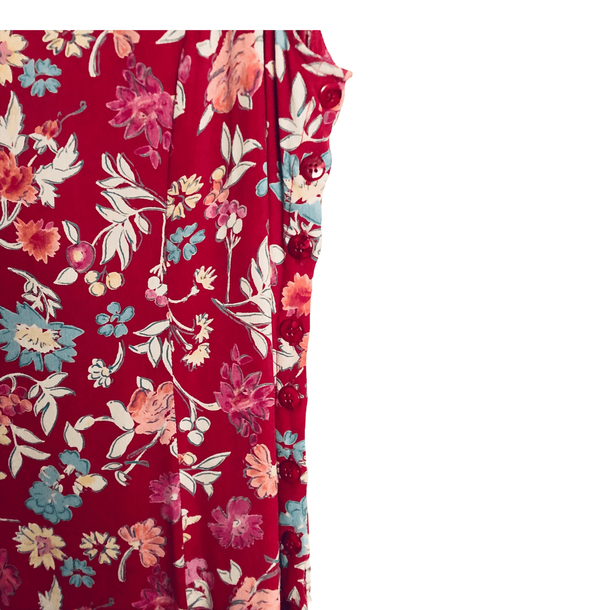 Adini Sleeveless Summer Tunic Maxi Sundress Dress Pink Multi Floral Print UK Size 10-12 - Ava & Iva