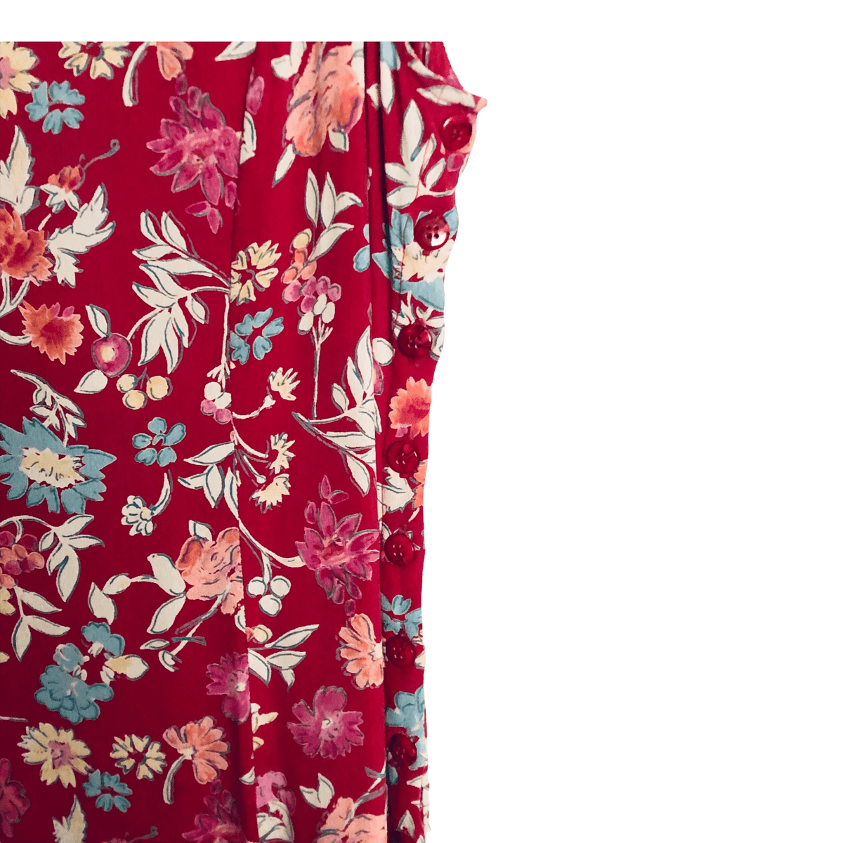 Adini Sleeveless Summer Tunic Maxi Sundress Dress Pink Multi Floral Print UK Size 10-12 - Ava & Iva