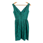 Unbranded Vintage Lace Guipure Sleeveless Midi Dress Fern Green XS UK Size 6 - Ava & Iva