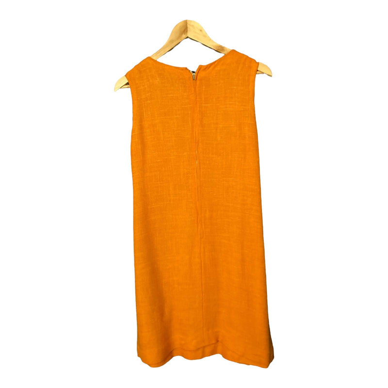 Miss Polly Linen Orange Sleeveless Dress UK Size 14 - Ava & Iva
