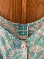 Anokhi Pastel Sleeveless Dress Blue UK Size 12 - Ava & Iva