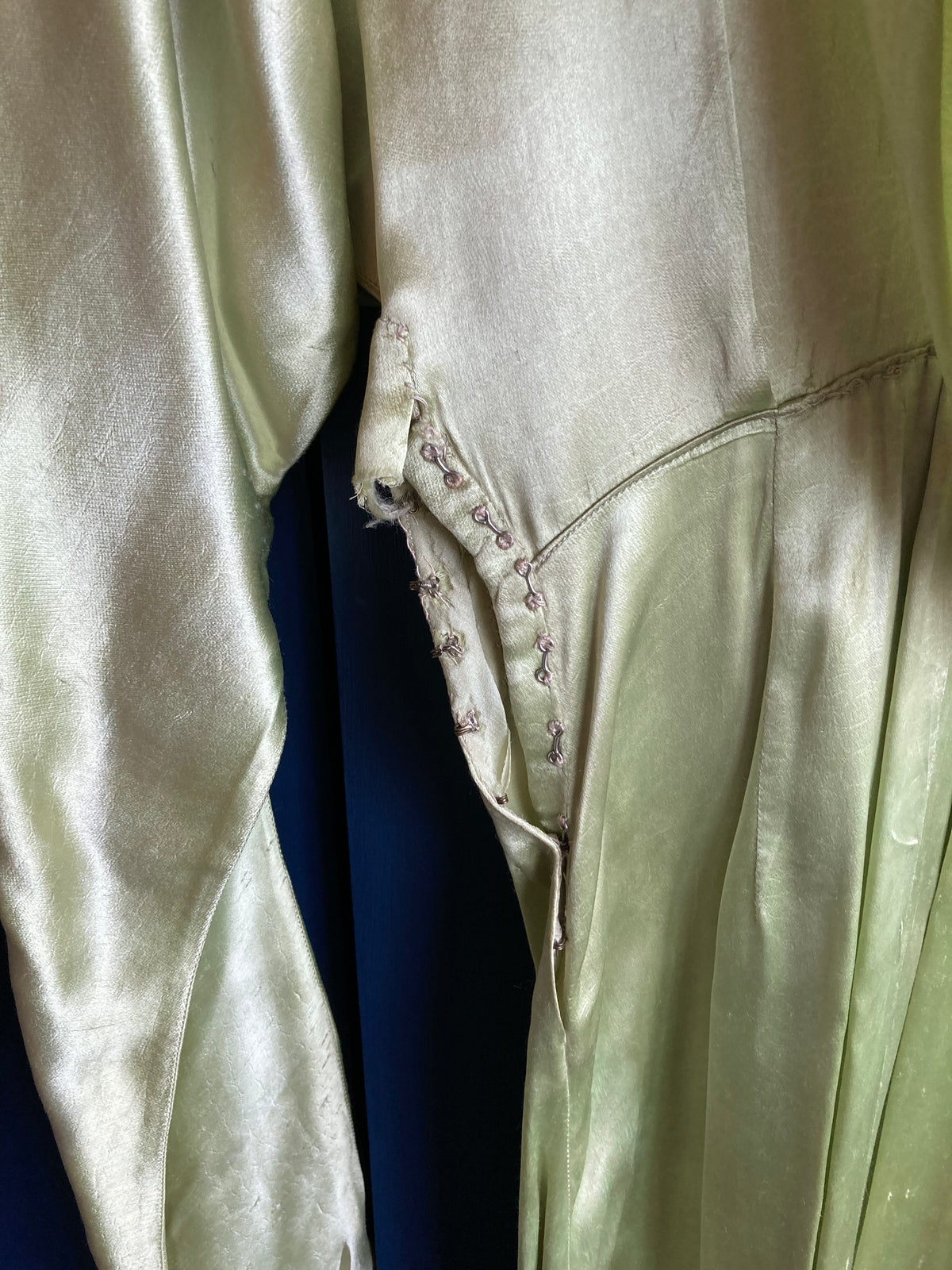 Vintage Lime Green Long Sleeved Dress UK Size 8 - Ava & Iva