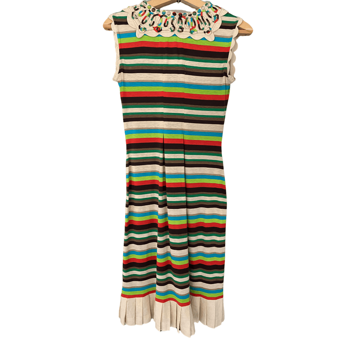 Ranna Gill Sleeveless Dress Festival Boho with Applique Multicolour and Cream Size S - Ava & Iva