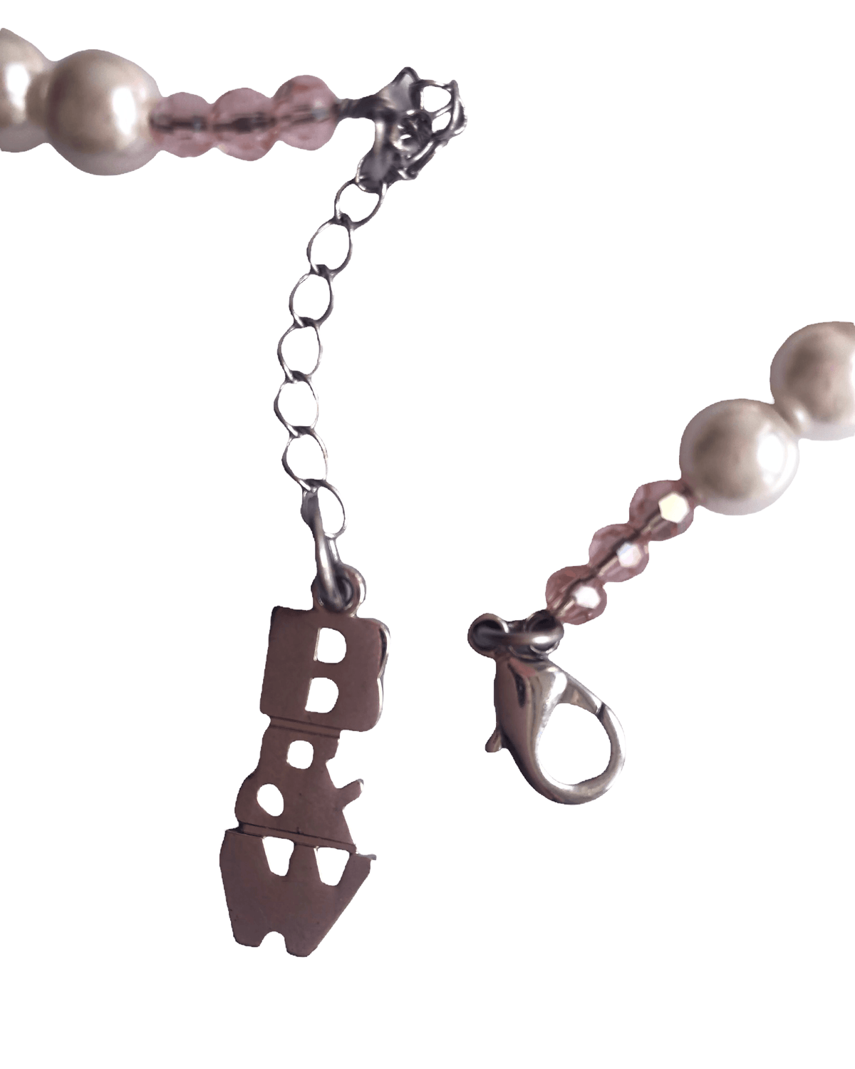 Butler and Wilson London Designer Purple White Multi Bead Floral Single Strand Necklace - Ava & Iva