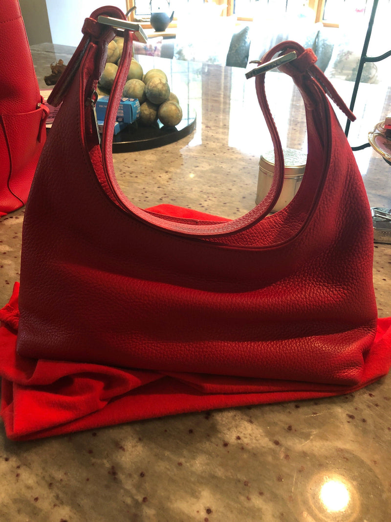 Small Red Bally Handbag - Ava & Iva