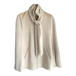 Ellsworth & Ivy Wool Blend Cream Cape UK Size Small - Ava & Iva