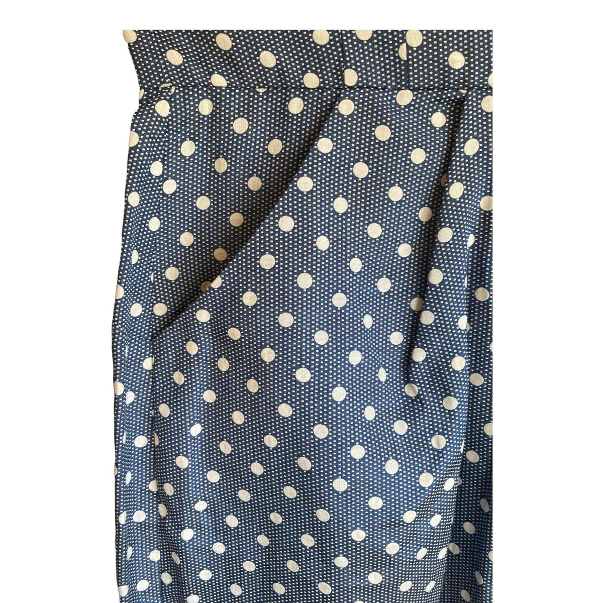 Alice by Temperley Cotton Blue Polka Dot Strapless Dress UK Size 12 - Ava & Iva