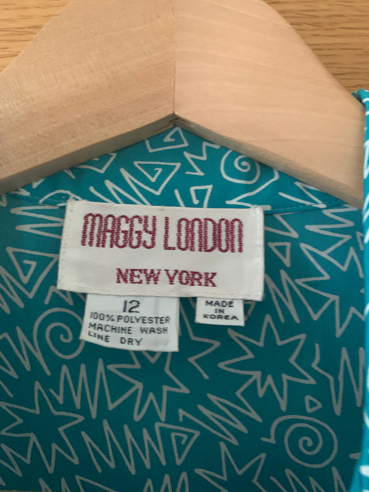 Maggy London Short Sleeve Dress Blue US 12 UK 12 - Ava & Iva