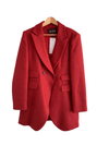 Moloh Wool Coat Red Herringbone UK Size 16 - Ava & Iva