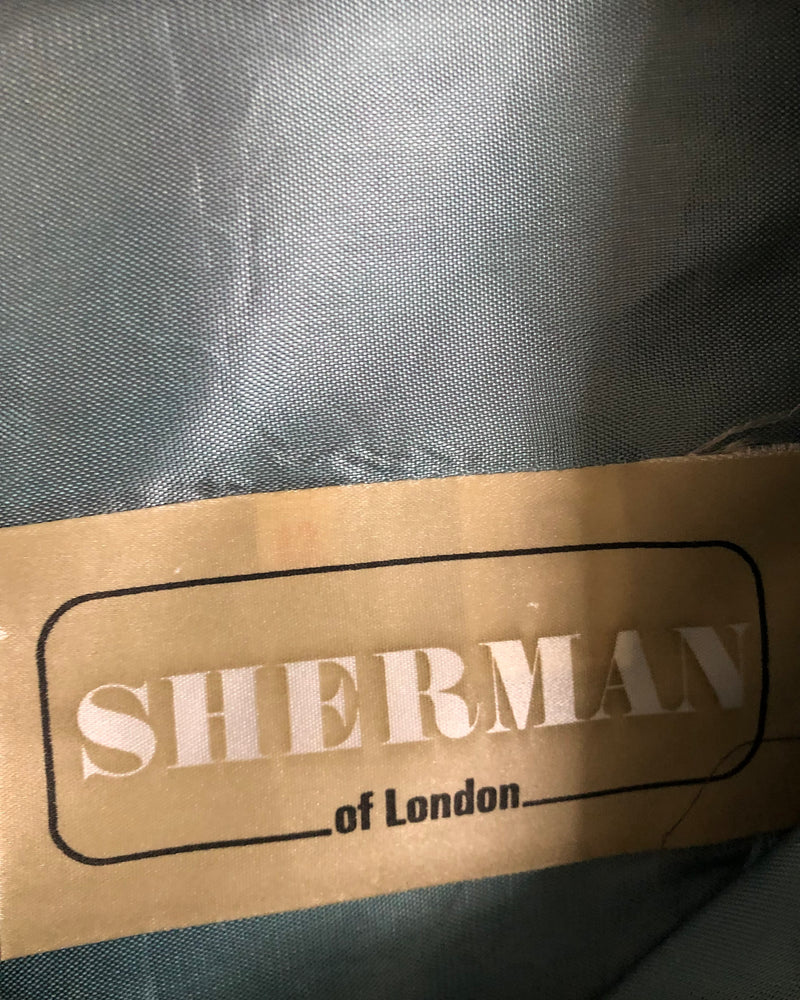 Sherman of London Vintage Cotton Half Sleeve Maxi Dress Blue Green Multi Floral Print UK Size 10 - Ava & Iva