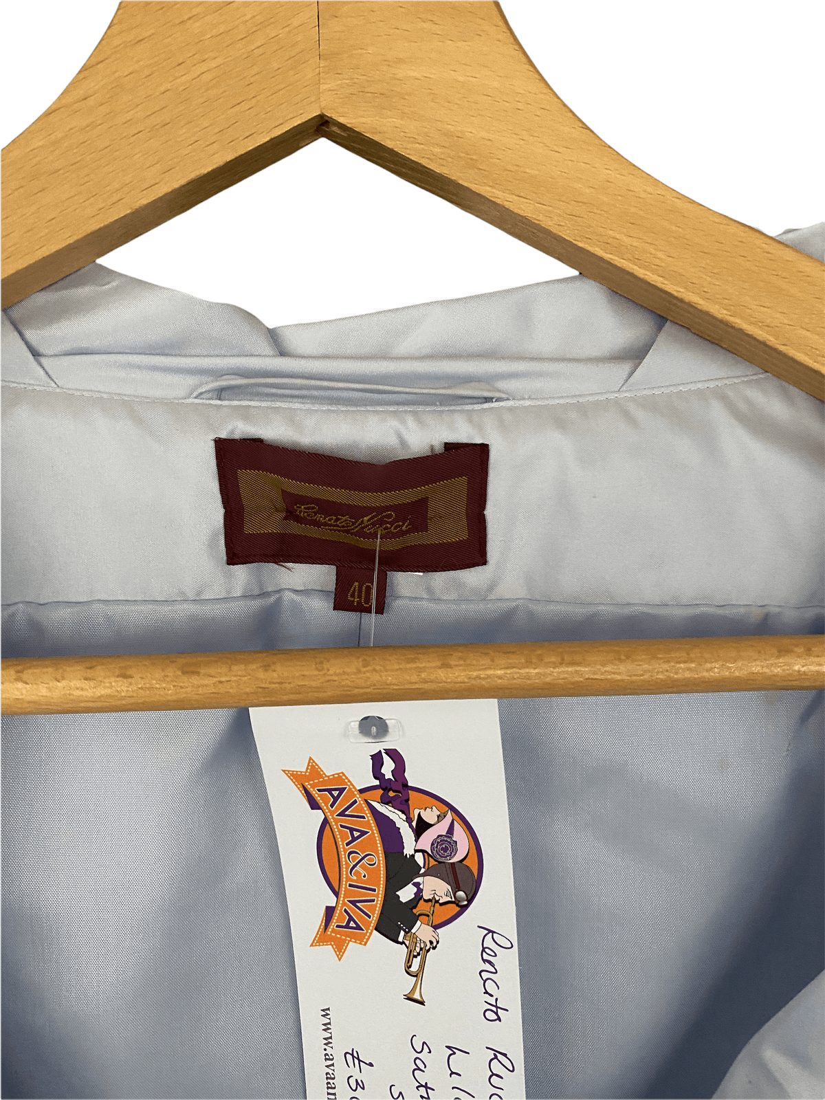 Renato Nucci Satin Jacket Pale Lilac Size 40 (UK 12) - Ava & Iva