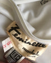 Feminette Models London Vintage Half Sleeve Maxi Dress White Multi Block Print UK Size 16 - Ava & Iva