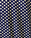 Vintage Fratini Designs 100% Cotton Long Sleeve Maxi Festival Boho Dress Navy Blue White Polka Dot Print UK Size 10 - Ava & Iva