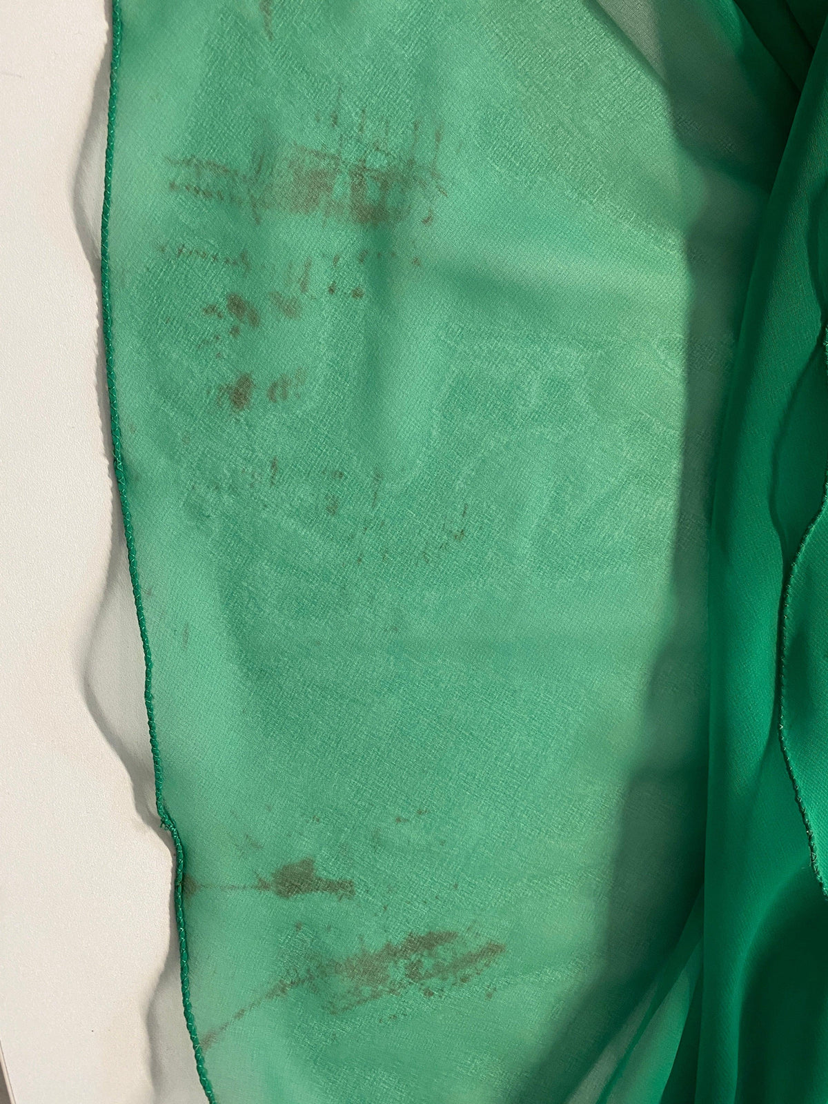 Global Vintage 100% Silk Sleeveless Beaded Maxi Cocktail Dress Emerald Green UK Size 10 - Ava & Iva