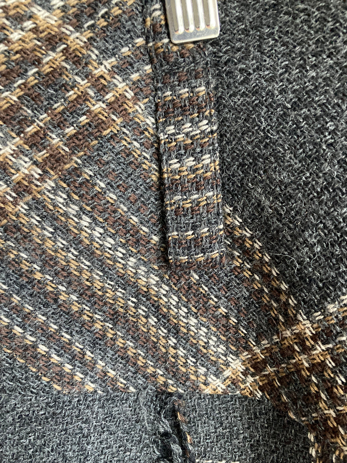 Roxtons Wool Brown Woven Skirt UK Size 12 - Ava & Iva