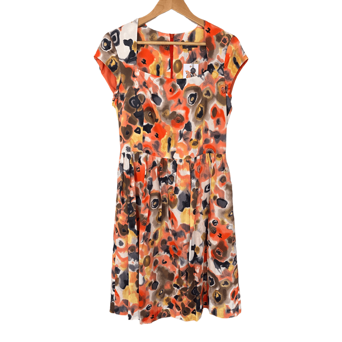 Pied a Terre Fit and Flare Cotton Dress UK 14 BNWT RRP £169 - Ava & Iva