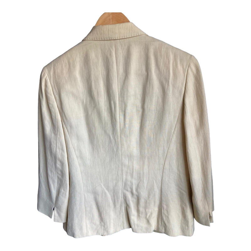 Maxmara Linen Blend Skirt Suit UK Size 12 - Ava & Iva