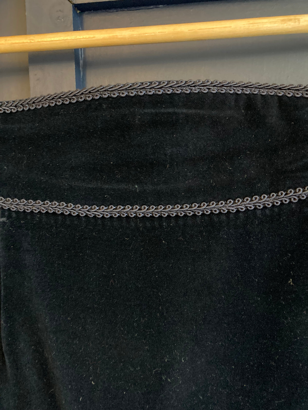 Precis Velvet Navy Skirt UK Size 12 - Ava & Iva