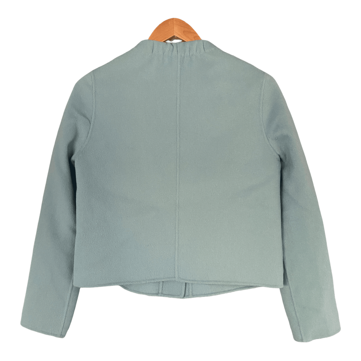 Jaeger Vintage Felted Wool Jacket Blue Size XS - Ava & Iva