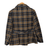 Harella Vintage Short Coat Wool Blue Tartan Pattern UK SIze  12 - Ava & Iva