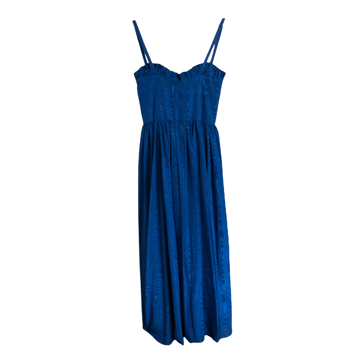 A Cut Above Vintage Sleeveless Summer Maxi Dress Electric Blue UK Size 8-10 - Ava & Iva