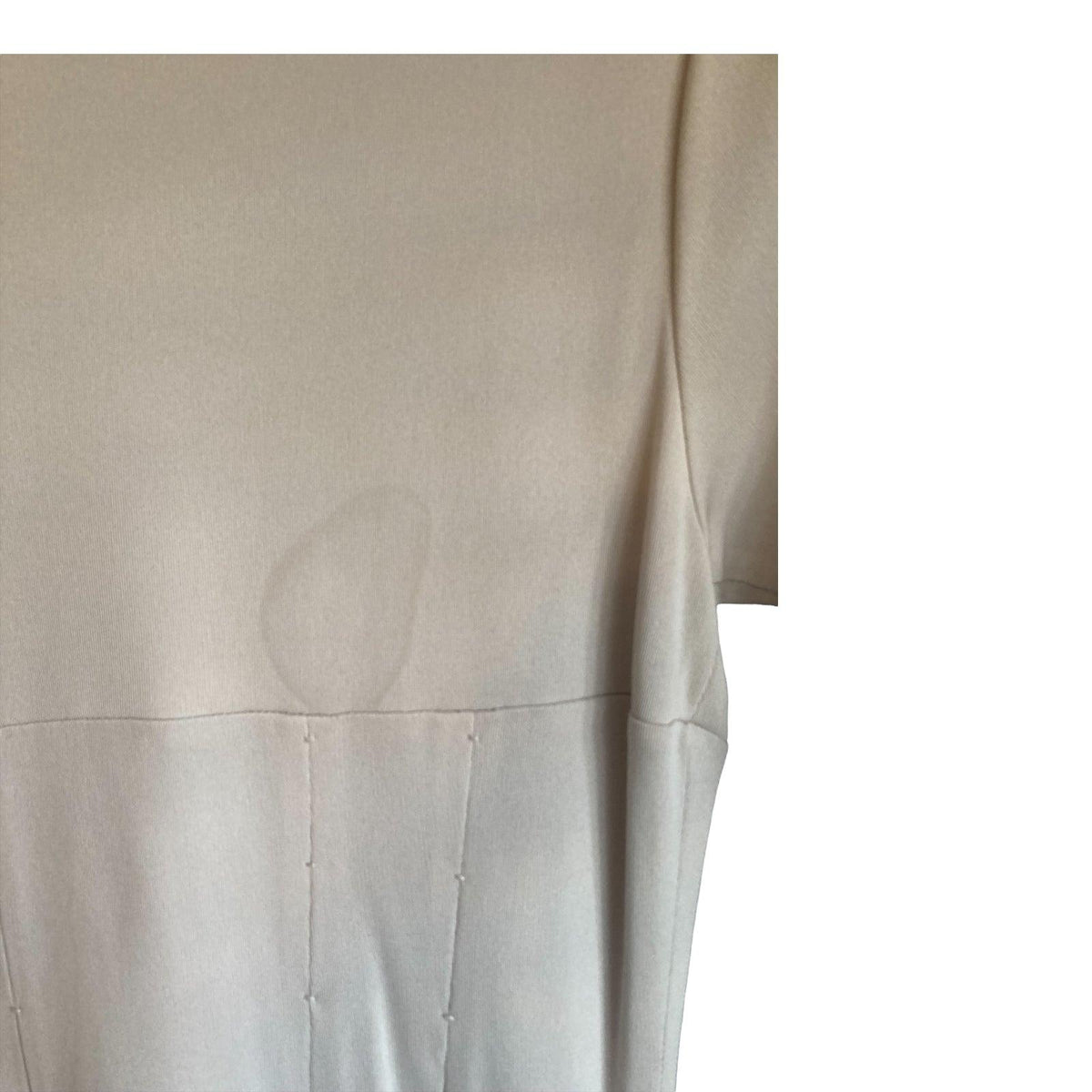 Amanda Wakeley Silk Cream 3/4 Sleeve Dress UK Size 12 - Ava & Iva
