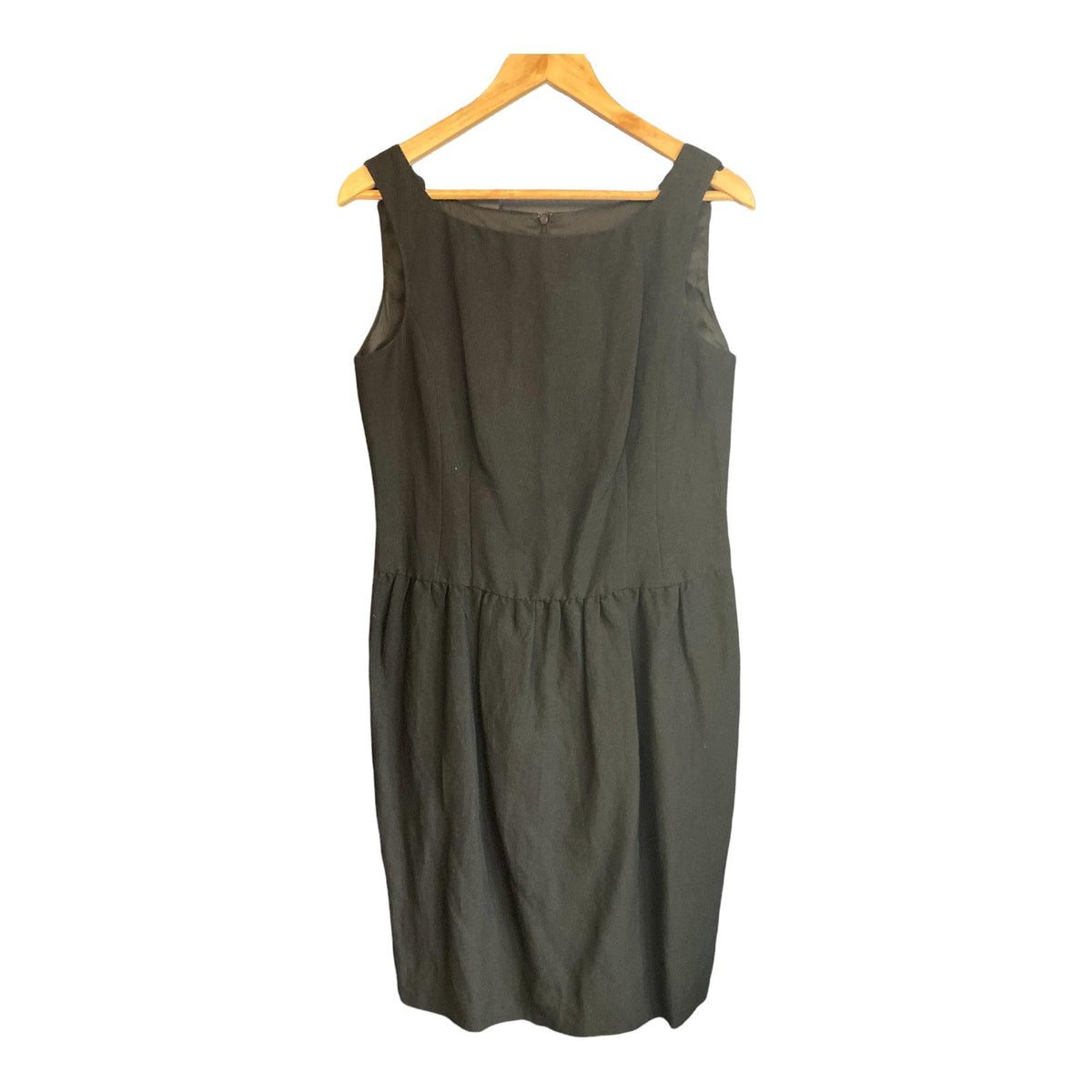 Paddy Campbell Linen Black Sleeveless Dress UK Size 14 - Ava & Iva